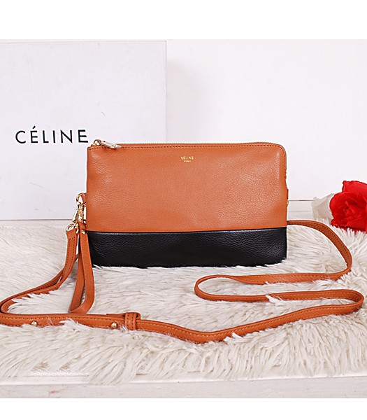 Celine Original Leather Shoulder Bag 5924 In Earth Yellow/Black