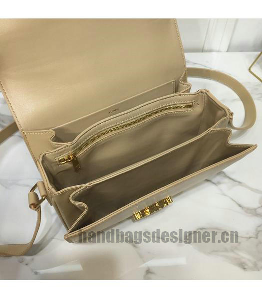 Celine Original Leather TRIOMPHE Crossbody Bag Apricot-6