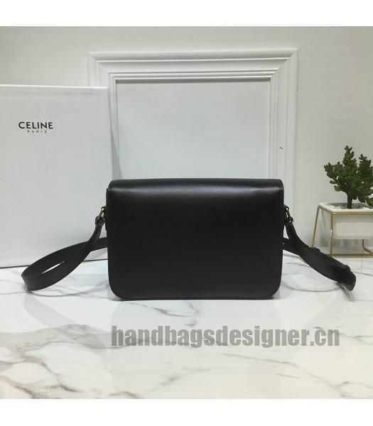 Celine Original Leather TRIOMPHE Small Crossbody Bag Black-2