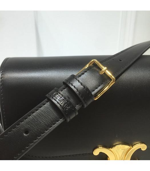 Celine Original Leather TRIOMPHE Small Crossbody Bag Black-8