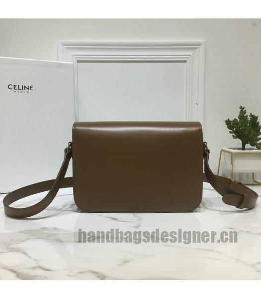 Celine Original Leather TRIOMPHE Small Crossbody Bag Khaki-2
