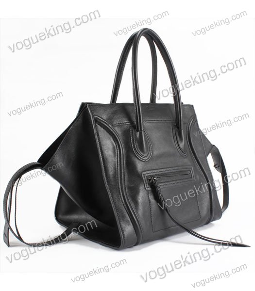 Celine Phantom Square Bag Black Calfskin Leather-1