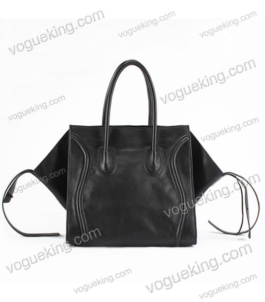Celine Phantom Square Bag Black Calfskin Leather-2