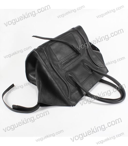 Celine Phantom Square Bag Black Calfskin Leather-3