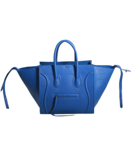 Celine Phantom Square Bag Electric Blue Original Leather