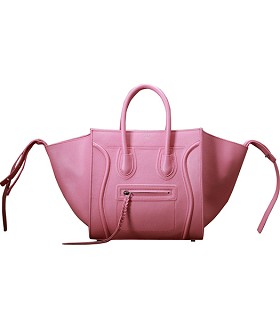 Celine Phantom Square Bag Pink Palm Print Leather