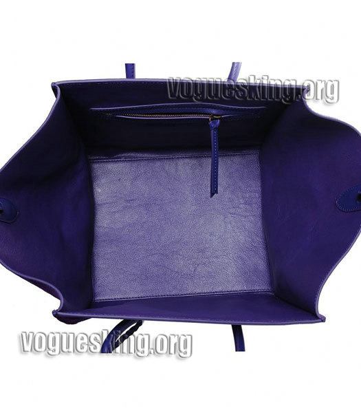 Celine Phantom Square Bag Purple Suede Leather-6