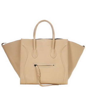 Celine Phantom Square Bags Apricot Imported Leather