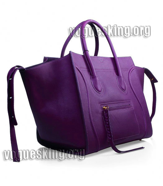 Celine Phantom Square Bags Purple Original Imported Leather-1