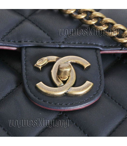 Celine Phantom Square Bags Violet Blue Croc Veins Imported Leather-5
