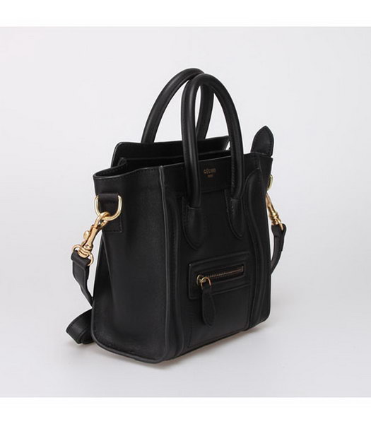Celine Small Smile Black Leather Tote Handbag-1
