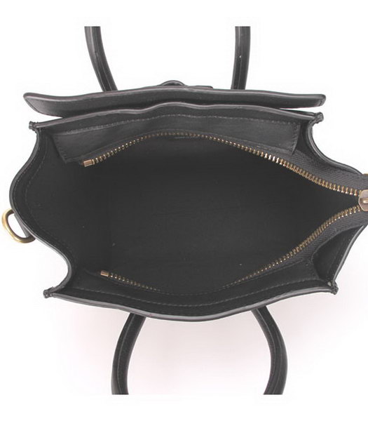 Celine Small Smile Black Leather Tote Handbag-6