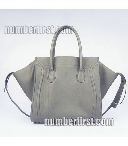 Celine Smile 26cm Dark Grey Original Leather Tote Handbag-2