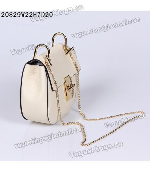 Chloe Drew Small Bags Offwhite Leather Golden Chain-1