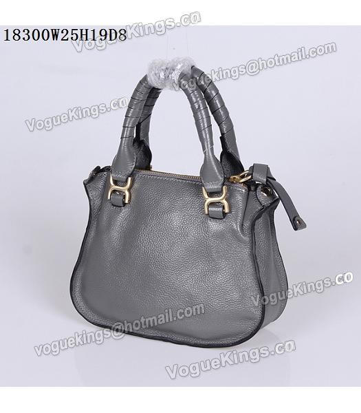 Chloe Hot-sale Dark Grey Leather Small Tote Bag-2