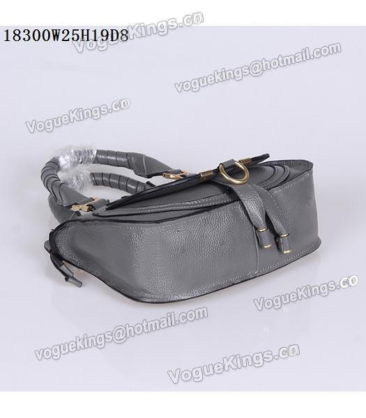 Chloe Hot-sale Dark Grey Leather Small Tote Bag-3