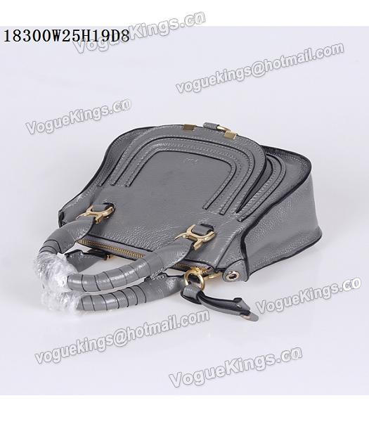 Chloe Hot-sale Dark Grey Leather Small Tote Bag-5