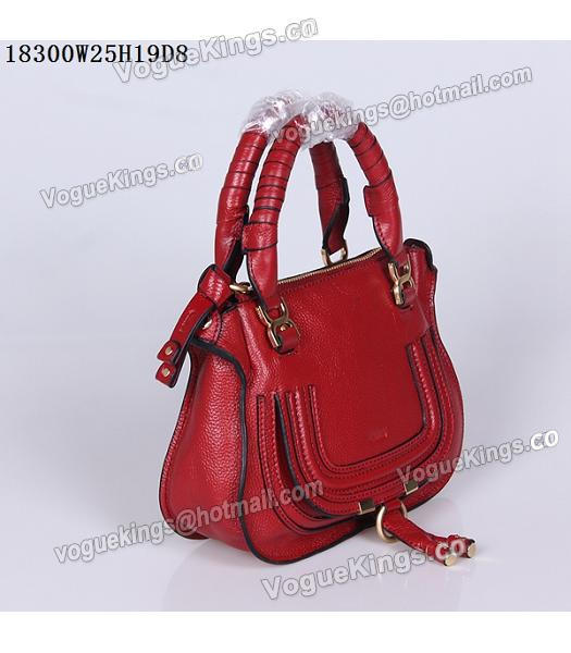 Chloe Hot-sale Jujube Red Leather Small Tote Bag-1