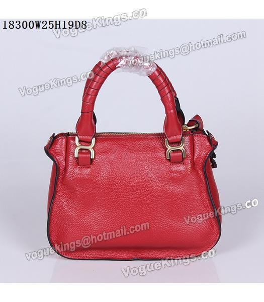 Chloe Hot-sale Jujube Red Leather Small Tote Bag-2