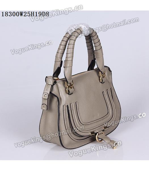 Chloe Hot-sale Light Grey Leather Small Tote Bag-1