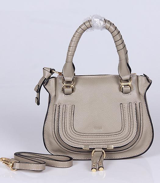 Chloe Hot-sale Light Grey Leather Small Tote Bag