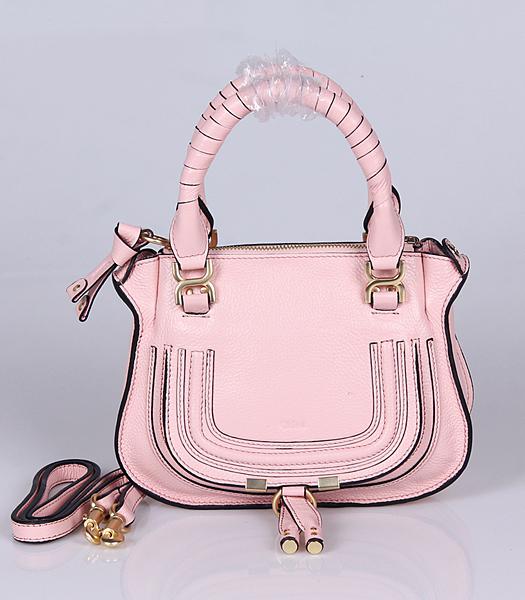 Chloe Hot-sale Pink Leather Small Tote Bag