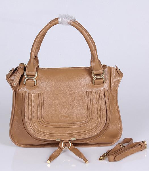 Chloe Latest Design Apricot Leather Tote Bag