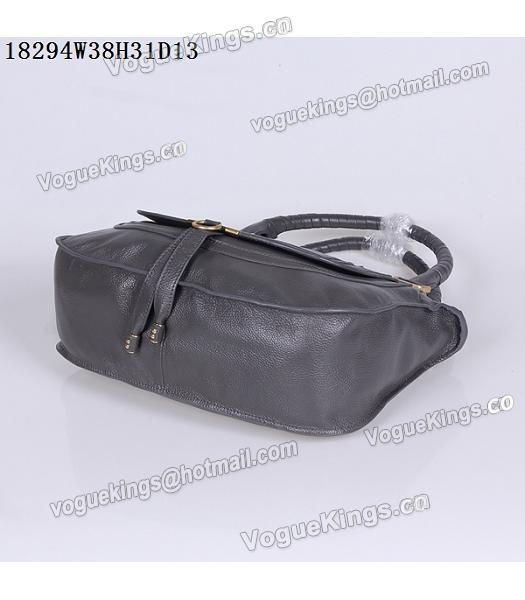 Chloe Latest Design Dark Grey Leather Tote Bag-5