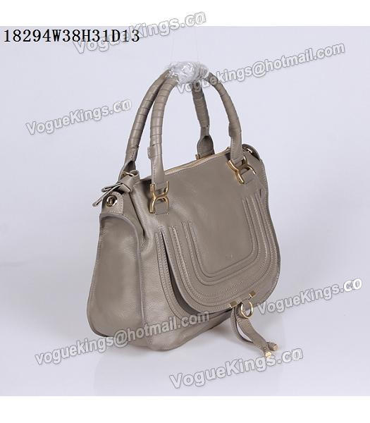Chloe Latest Design Grey Leather Tote Bag-1