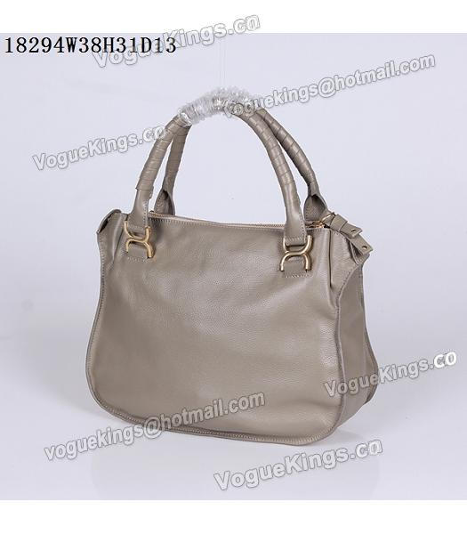 Chloe Latest Design Grey Leather Tote Bag-2