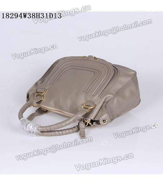 Chloe Latest Design Grey Leather Tote Bag-4