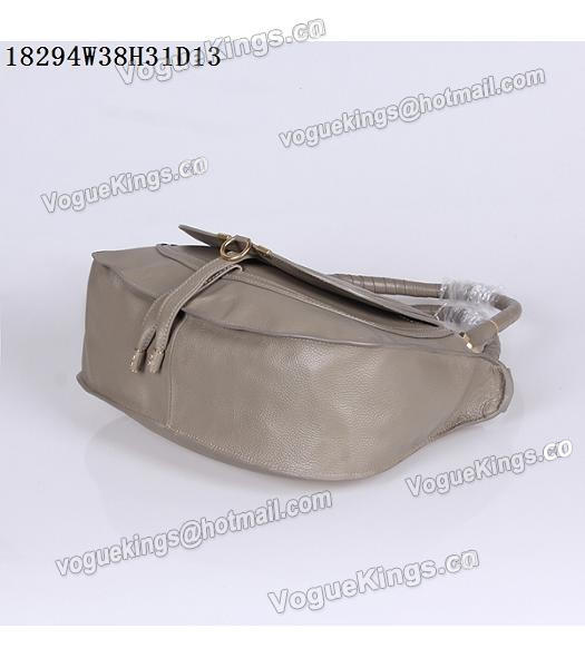 Chloe Latest Design Grey Leather Tote Bag-5