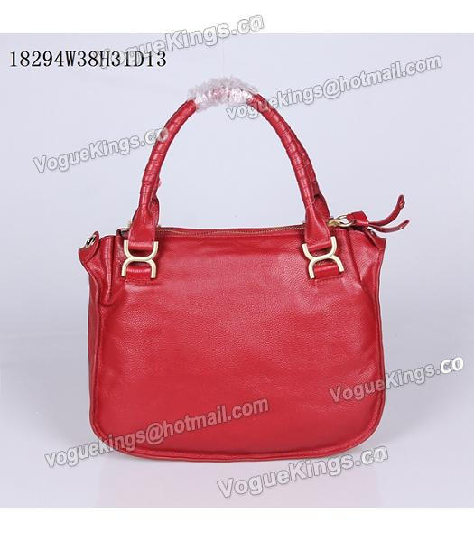 Chloe Latest Design Red Leather Tote Bag-2