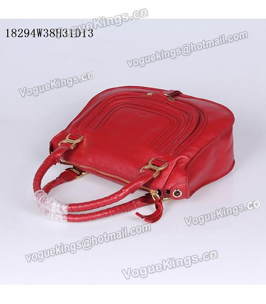 Chloe Latest Design Red Leather Tote Bag-4