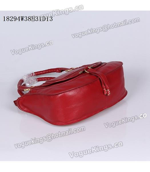 Chloe Latest Design Red Leather Tote Bag-5