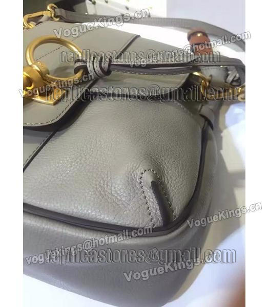 Chloe Lexa Grey Calfskin Leather Keys Casusal Backpack-4
