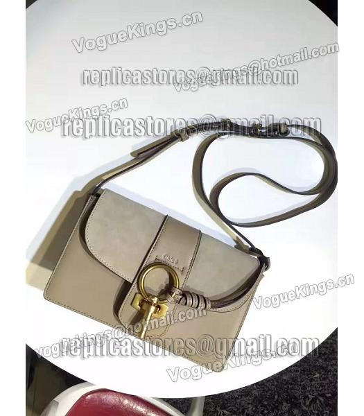 Chloe Lexa Grey Leather Keys Casusal Shoulder Bag-3
