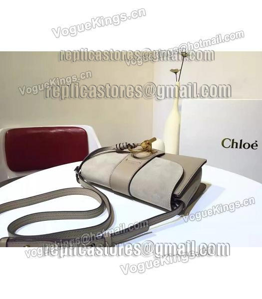 Chloe Lexa Grey Leather Keys Casusal Shoulder Bag-5