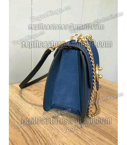 Chloe Lexa Original Blue Leather Chains Bag-1