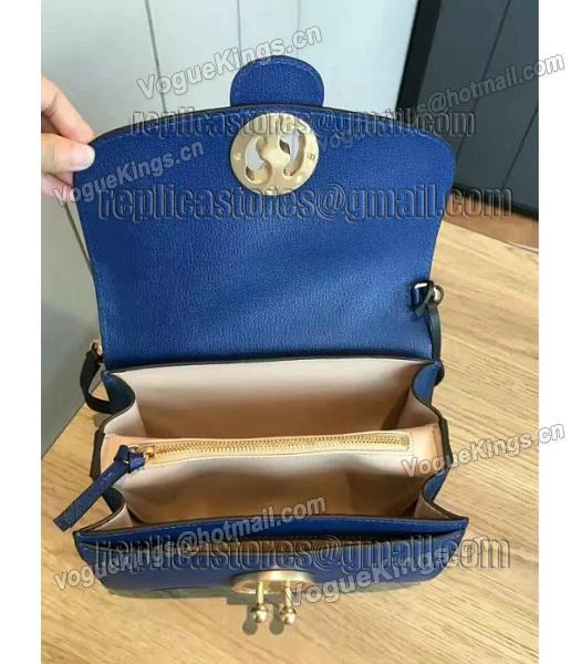 Chloe Lexa Original Blue Leather Chains Bag-7