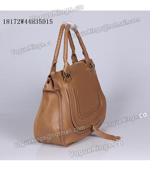 Chloe Marcie Apricot Leather Large Tote Bag-1