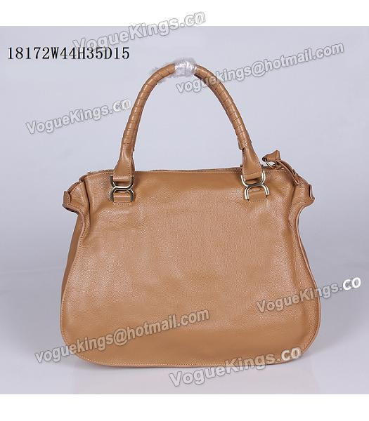 Chloe Marcie Apricot Leather Large Tote Bag-2