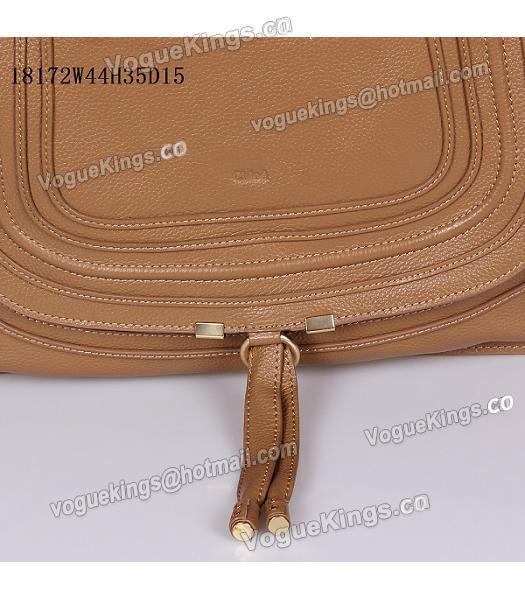 Chloe Marcie Apricot Leather Large Tote Bag-6