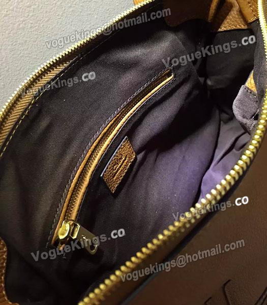 Chloe Marcie Khaki Leather Large Tote Bag Golden Hardware-6