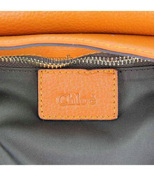 Chloe Marcie Small Cross-Body Bag in Orange Leather-6