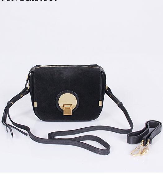 Chloe New Style Black Suede Leather Small Shoulder Bag