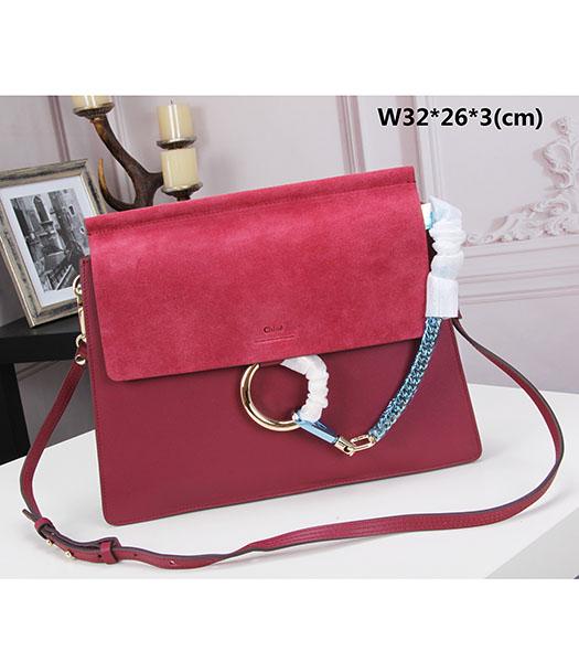 Chloe New Style Jujube Red Suede Leather Shoulder Bag