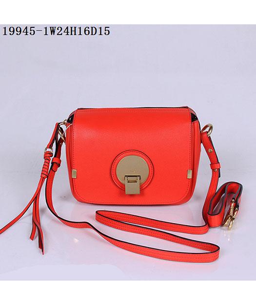 Chloe New Style Red Leather Small Shoulder Bag