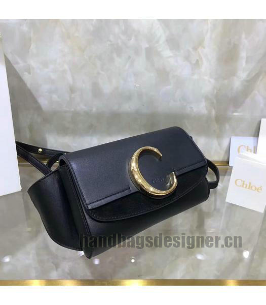 Chloe Original Calfskin Leather Belt Bag Black-3