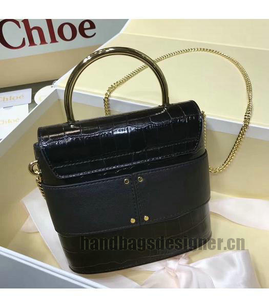 Chloe Original Leather Aby Lock Shoulder Bag Black-2
